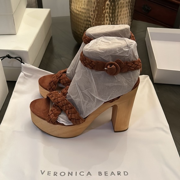 VERONICA BEARD GAEL PLATFORM SANDAL SIZE 9 - Picture 5 of 14